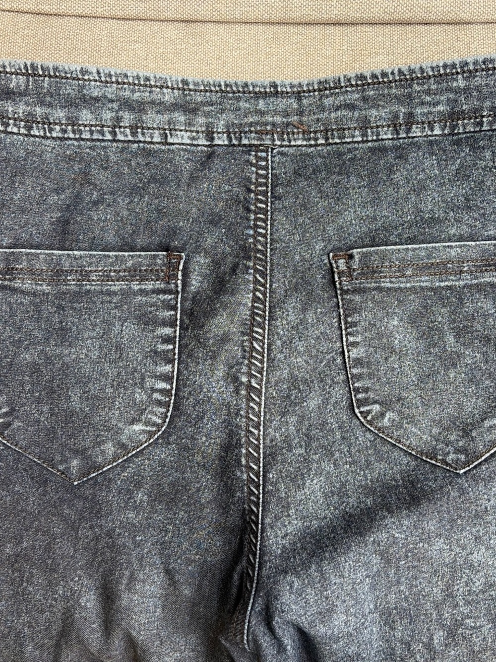 ASOS High-Rise Acid Wash Jeans - Dark Blue - Picture 5 of 9